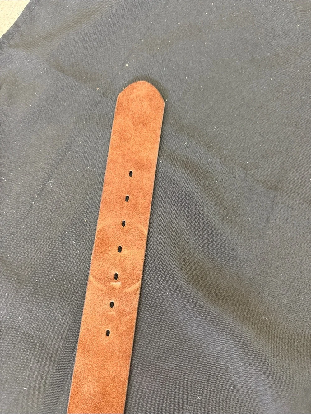 Treasure & Bond Suede Tan Brown Belt with Gold Buckle